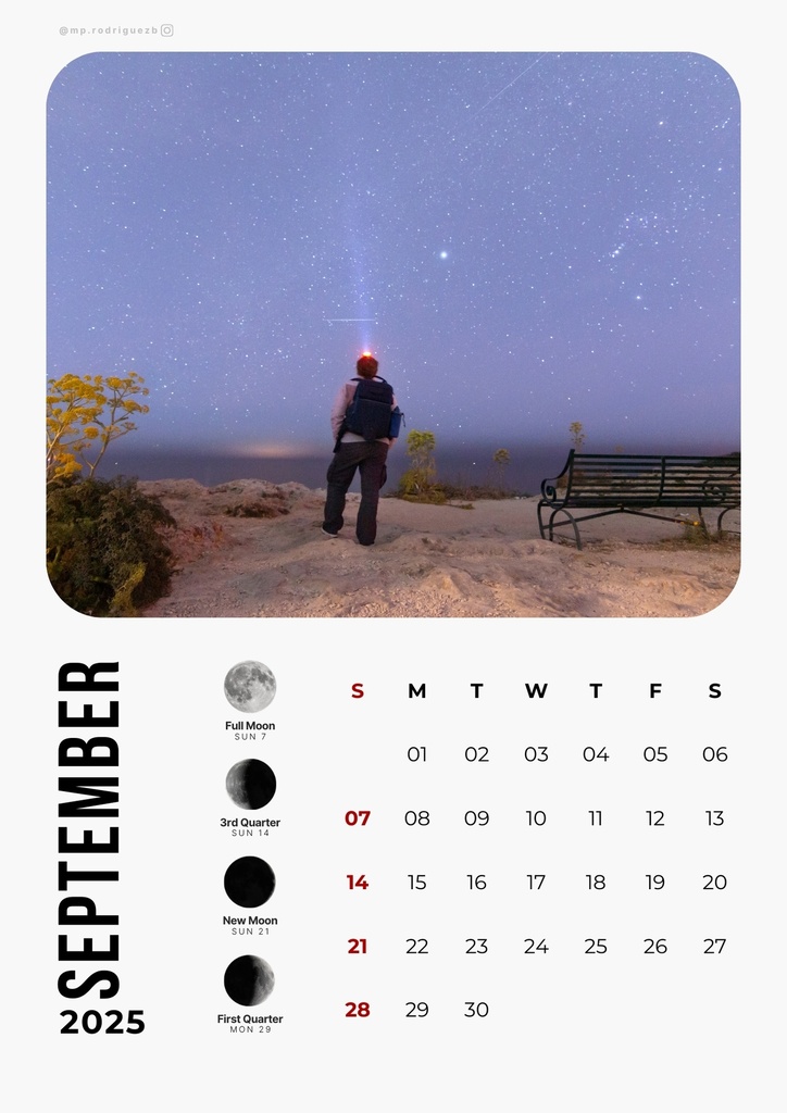 Wall Calendar - Night Sky Version